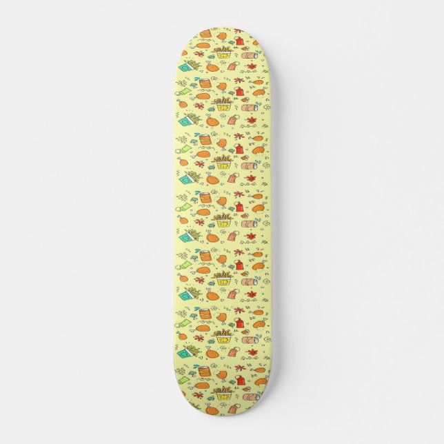 Skateboard motif de la nourriture et des boissons (Devant)