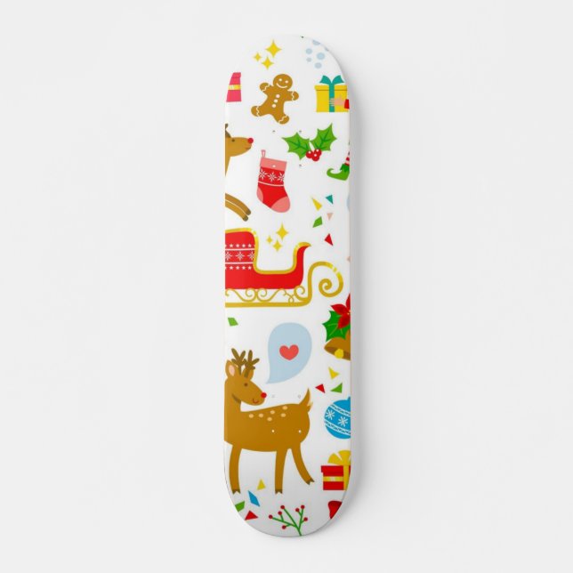 Skateboard Motif de la nouvelle année (Devant)