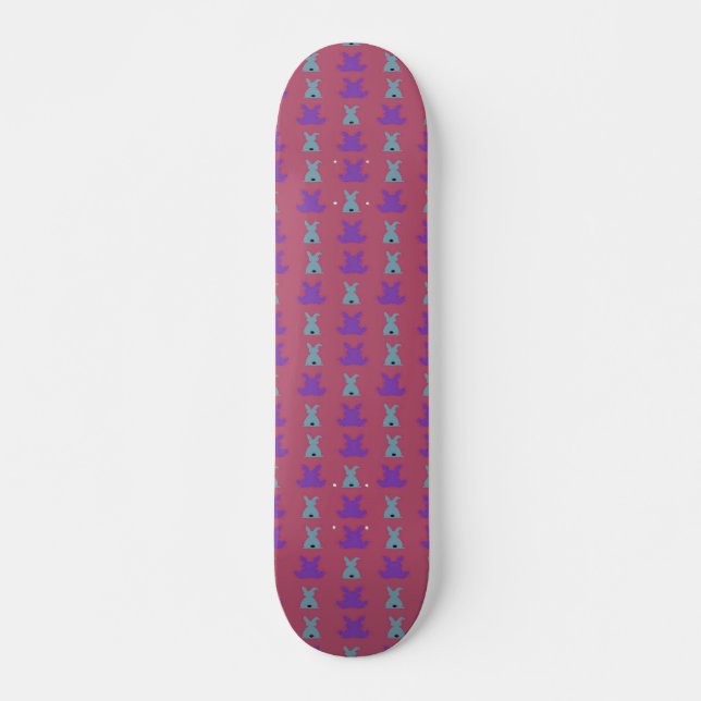 Skateboard motif de lapins de Pâques (Devant)