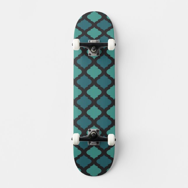 Skateboard Motif de mosaïque dans le style arabe (Recto)