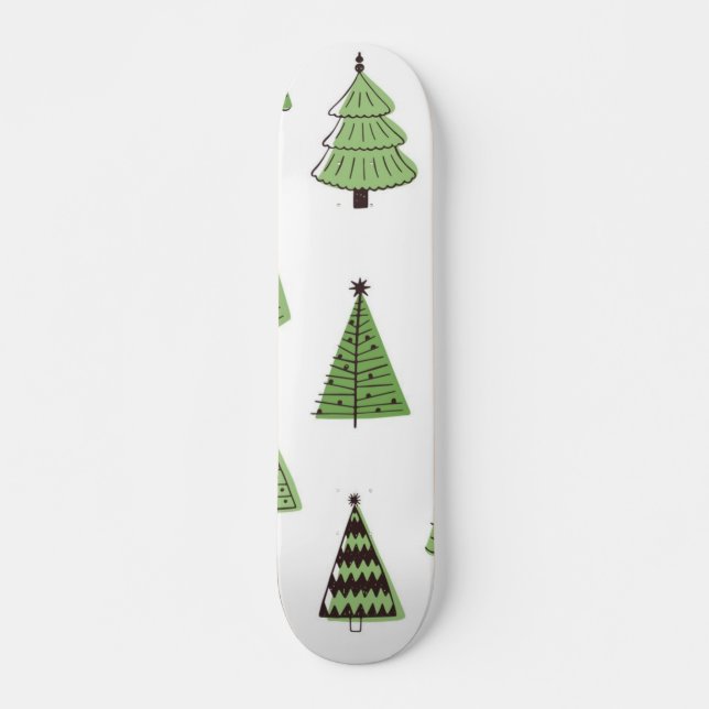 Skateboard Motif de Noël (Devant)