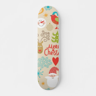 Skateboard Motif de nouvelle année