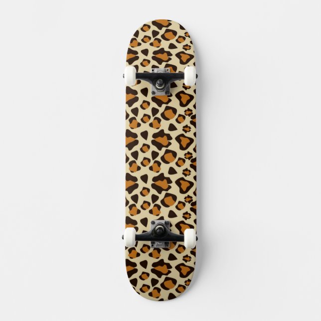 Skateboard Motif de peau de guépard (Recto)