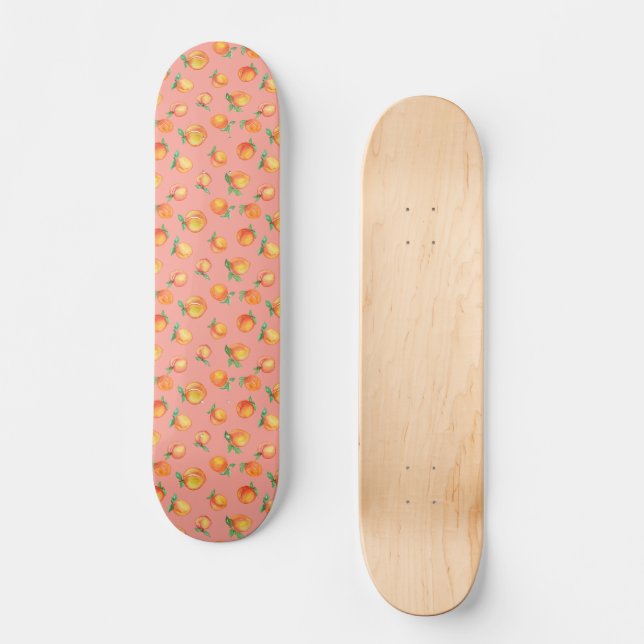 Skateboard Motif de pêche d'été doux (Recto)