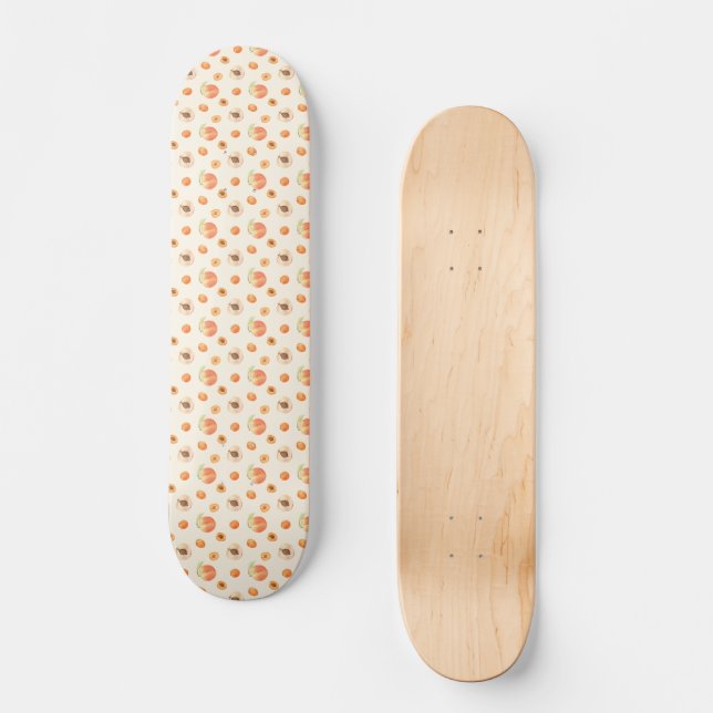 Skateboard Motif de pêche d'été doux (Recto)