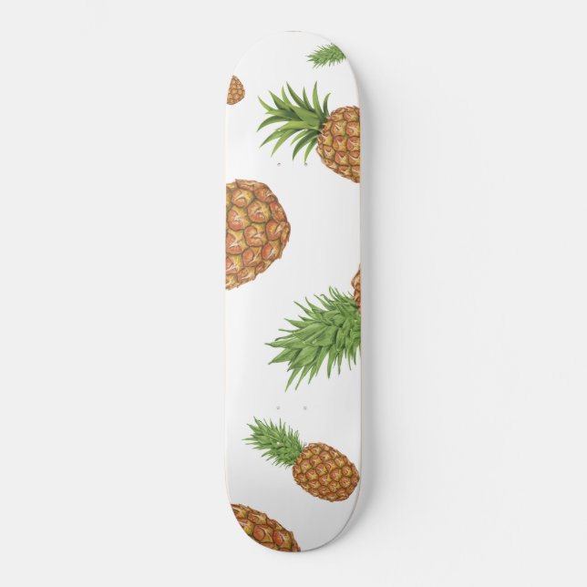 Skateboard Motif de pomme de pin aquarelle 1 (Recto)
