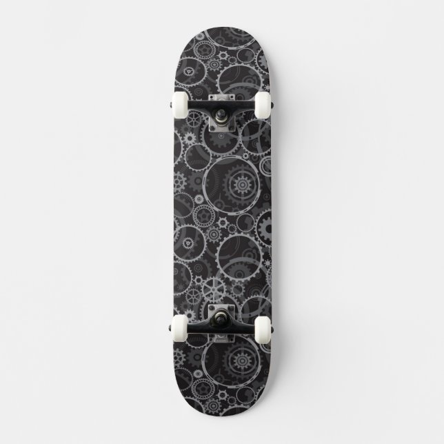 Skateboard Motif de roues dentées (Recto)
