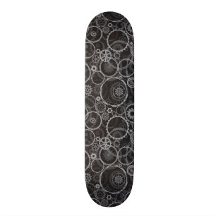 Skateboard Motif de roues dentées