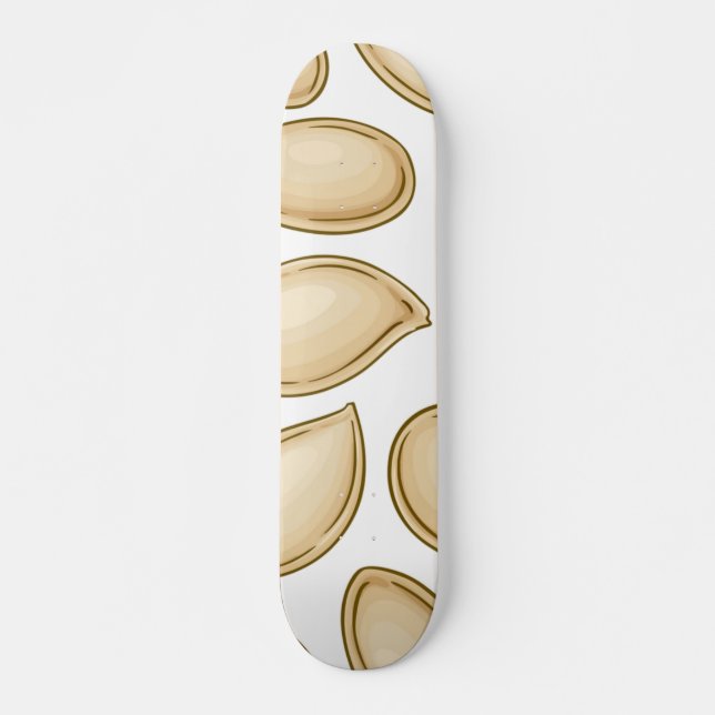 Skateboard motif de semences citrouille (Devant)
