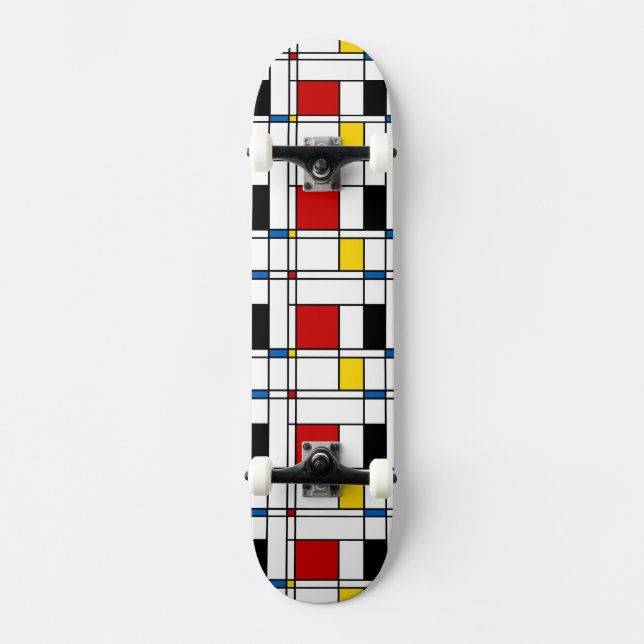 Skateboard Motif de Stijl (Recto)