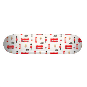 Skateboard Motif de symboles de l'Angleterre