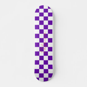Skateboard Motif de tableau de bord rétro violet