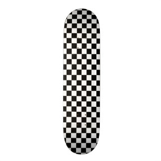 Skateboard Motif de tableau de contrôle de contraste noir/bla
