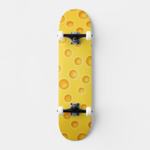 Skateboard Motif de texture au fromage suisse