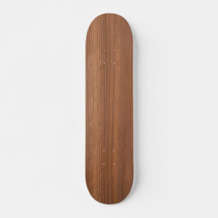 Skateboard Motif de texture de bois brun foncé profond