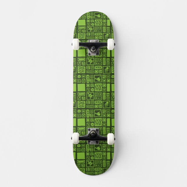 Skateboard Motif de Tiki (Recto)