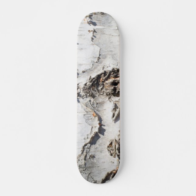 Skateboard Motif d'écorce de bouleau (Devant)