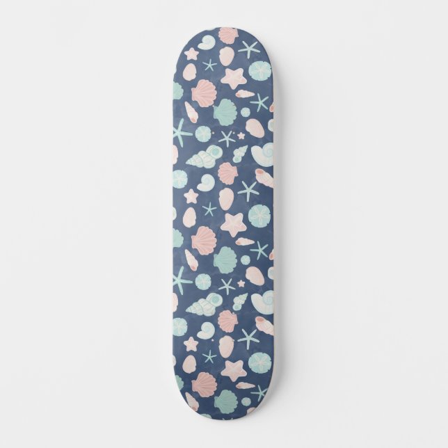Skateboard motif des coquillages (Recto)