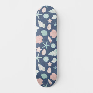 Skateboard motif des coquillages