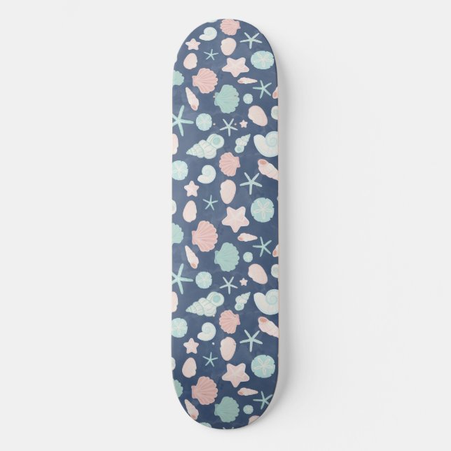Skateboard motif des coquillages (Recto)