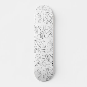 Skateboard Motif des os fossiles de dinosaures