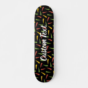Skateboard Motif des poivrons colorés