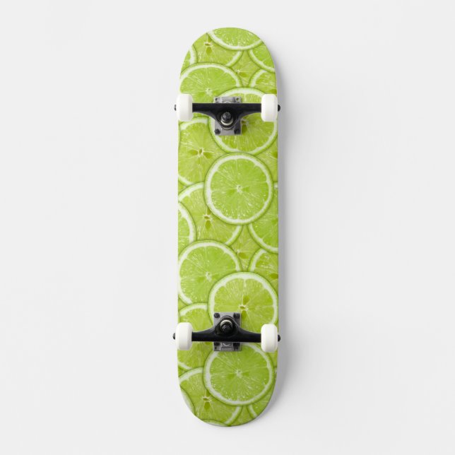 Skateboard Motif des tranches vertes de chaux (Recto)