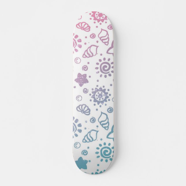 Skateboard Motif d'été (Devant)