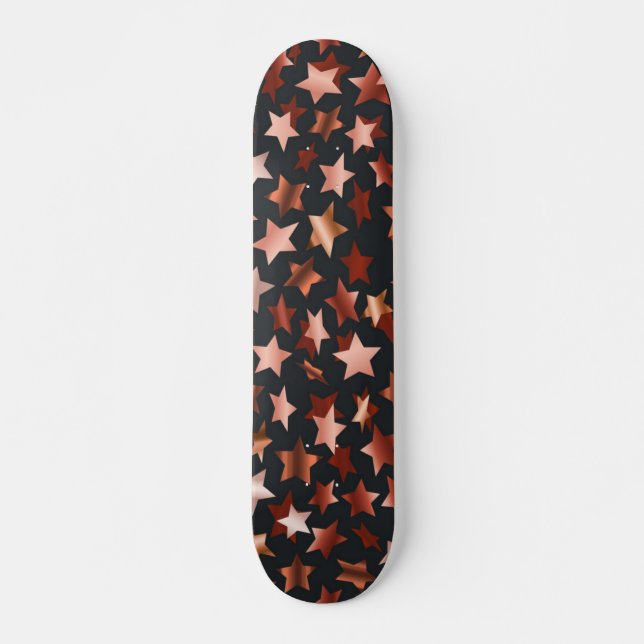 Skateboard Motif d'étoiles (Devant)
