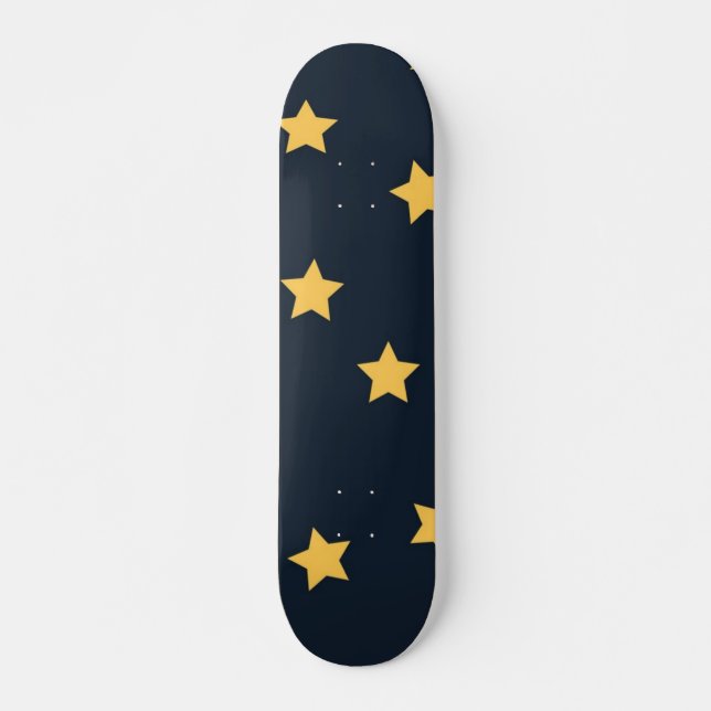 Skateboard Motif d'étoiles (Devant)