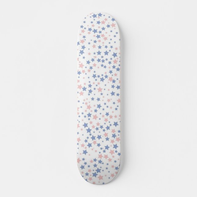 Skateboard Motif d'étoiles (Devant)