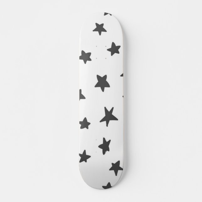 Skateboard Motif d'étoiles (Devant)