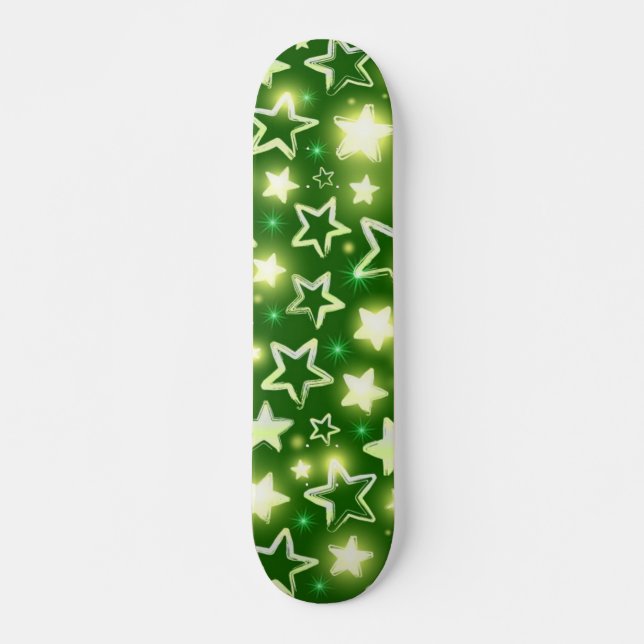 Skateboard Motif d'étoiles (Devant)