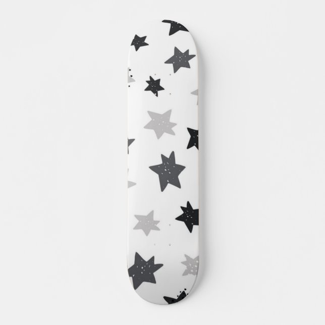 Skateboard Motif d'étoiles (Devant)