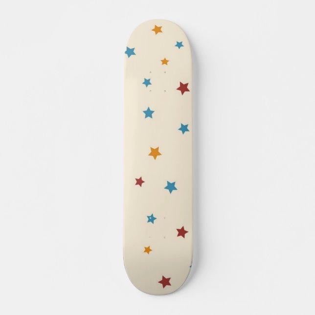 Skateboard Motif d'étoiles (Devant)