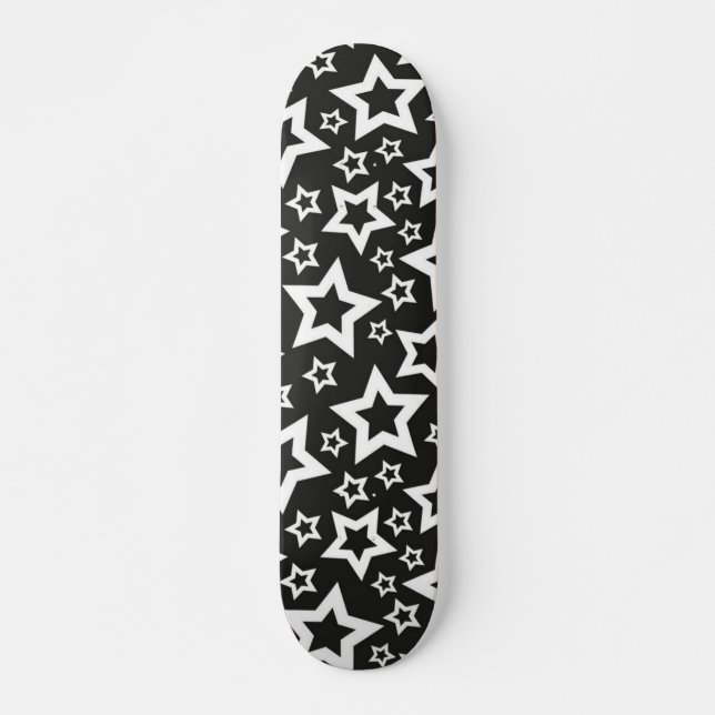 Skateboard Motif d'étoiles (Devant)