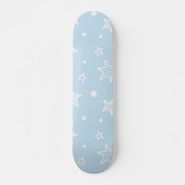 Skateboard Motif d'étoiles (Devant)