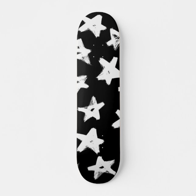 Skateboard Motif d'étoiles (Devant)