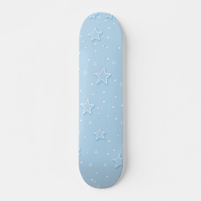 Skateboard Motif d'étoiles (Devant)