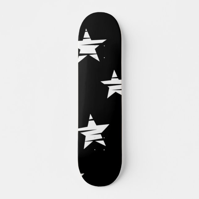 Skateboard Motif d'étoiles (Devant)