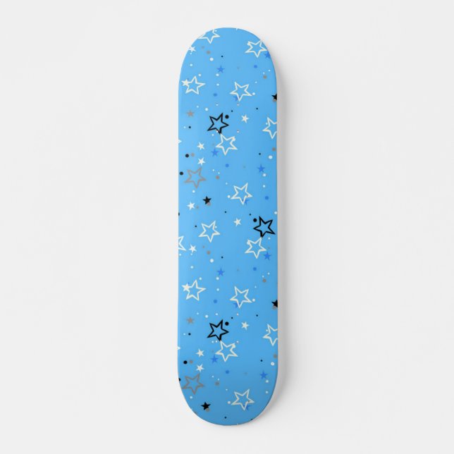 Skateboard Motif d'étoiles (Devant)