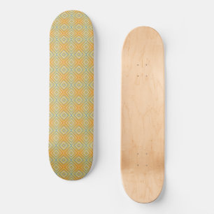 Skateboard Motif diamant alternatif Orange Pop
