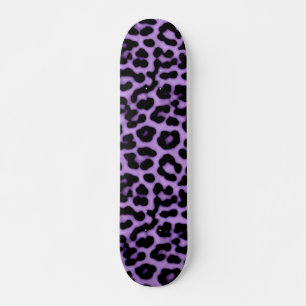Skateboard Motif d'impression des taches de léopard violet