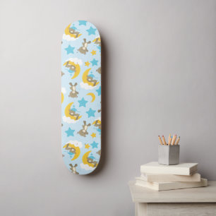 Skateboard Motif D'Ours, Mignonnes Ours, Nounours, Étoiles