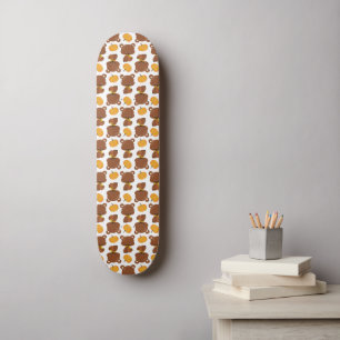 Skateboard Motif D'Ours, Ours Mignons, Automne, Citrouille