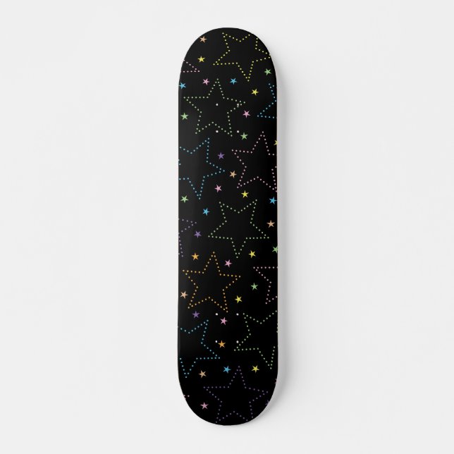 Skateboard Motif du ciel de nuit étoilé (Devant)