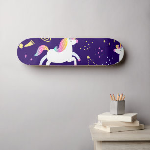 Skateboard Motif du club de fans magiques Unicorn