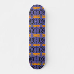 Skateboard Motif du logo Bitcoin