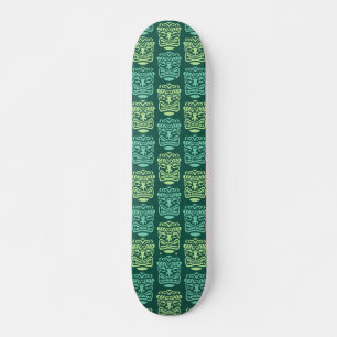Skateboard Motif du masque Retro Tiki