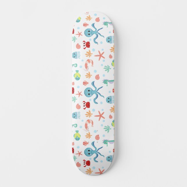 Skateboard Motif du monde marin (Recto)